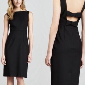 EUC Black Kate Spade Joyann Dress with Double Bow Back